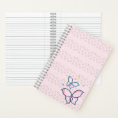 Papillons Carnet spirale (À l'intérieur)