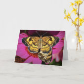 Papillons, carte (Fleur jaune)