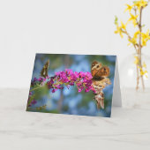 Papillons, carte (Fleur jaune)