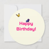Papillons Carte d'anniversaire (Dos)