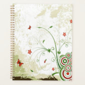 Papillons, cercles et fleurs (Devant)