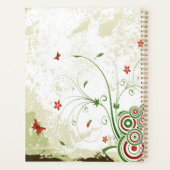 Papillons, cercles et fleurs (Dos)