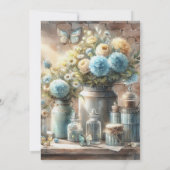 Papillons classiques Invitations de mariage (Dos)