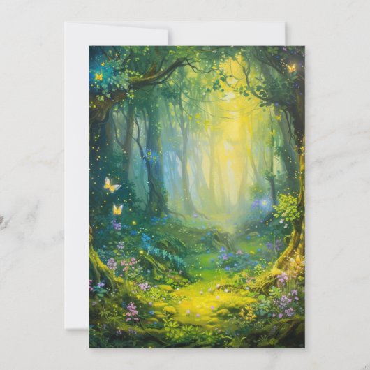 Papillons classiques Invitations de mariage (Dos)