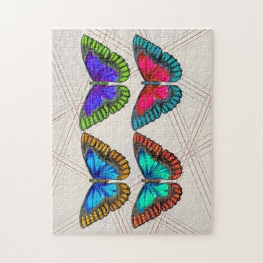 Papillons colorés Art Puzzle (Vertical)