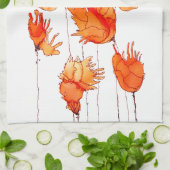 Papillons Colorés Californie Serviette de cuisine (Plié)