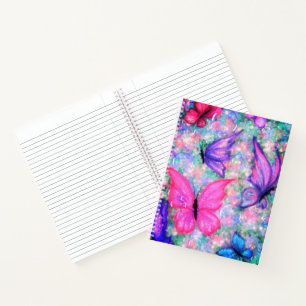 Papillons colorés Carnet volant - Peinture