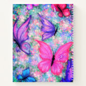 Papillons colorés Carnet volant - Peinture (Dos)