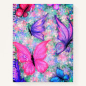 Papillons colorés Carnet volant - Peinture (Devant)