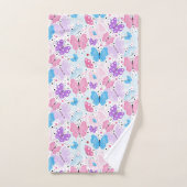 Papillons colorés de vol (Serviette à main)