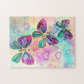 Papillons colorés Flying Puzzle Peinture (Horizontal)