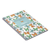 Papillons colorés Journal de prière personnalisé (Côté Droit)