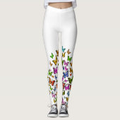 Papillons colorés Leggings (Devant)