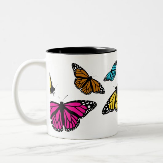 Papillons colorés Mug (Gauche)