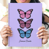 Papillons colorés Purple Nom personnalisé