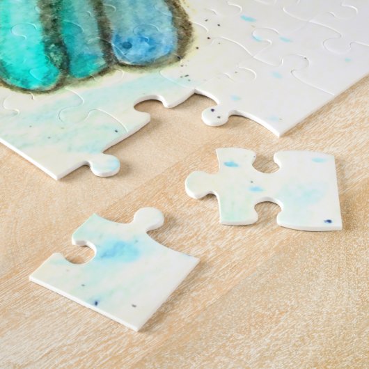 Papillons colorés Puzzle avec Coeurs (Côté)