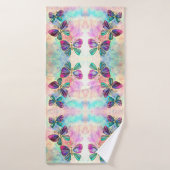 Papillons colorés Serviette de bain (Serviette de bain)