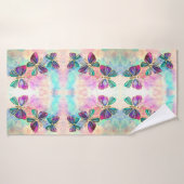 Papillons colorés Serviette de bain (Serviette de bain)