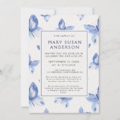 Papillons commémoratifs funéraires Faire-part phot (Devant)