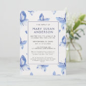 Papillons commémoratifs funéraires Faire-part phot (Debout devant)