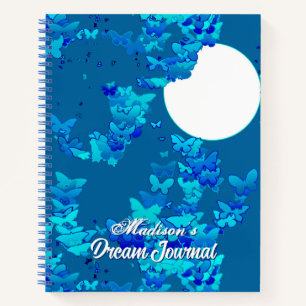 Papillons contre un Blue Night Sky Dream Journal