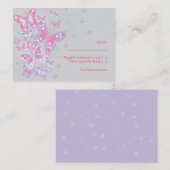 Papillons (Cool Chic) Carte RSVP (Devant / Derrière)