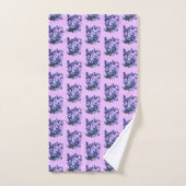 Papillons Cosmic Sparkle Motif Rose (Serviette à main)