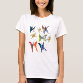 Papillons couleur aquarelle T-shirt (Devant)