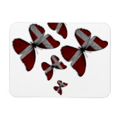 Papillons danois Magnet flexible (Horizontal)