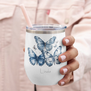 Papillons dans Delft Blue, personnalisable