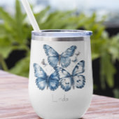 Papillons dans Delft Blue, personnalisable