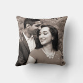 Papillons d'art encré coussin mariage personnalisé (Verso)