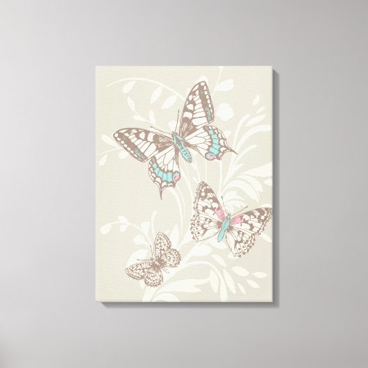 Papillons d'art graphique et impression de toile f (Recto)