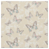 Papillons d'art graphique et tissu d'insecte damas (Fermer)