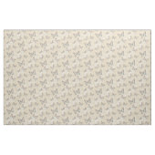 Papillons d'art graphique et tissu d'insecte damas (Fat Quarter)