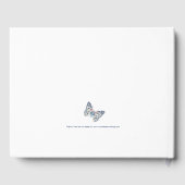 Papillons d'art mariage corail livre d'or (Verso)