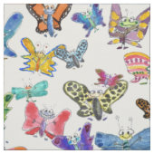 Papillons de caricature tissu (Échantillon)