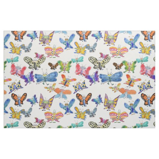 Papillons de caricature tissu (Fat Quarter)