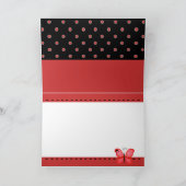 Papillons de joyeux anniversaire et carte rouge de (Intérieur)