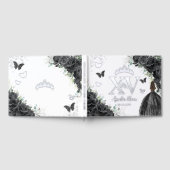 Papillons de la robe Rose noire Silver Quinceañera (Complet)