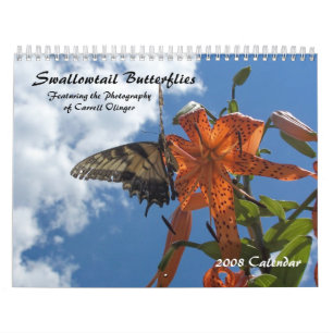 Papillons de machaon, calendrier 2009