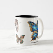 Papillons de nom qui Novel café Mug (Devant droit)