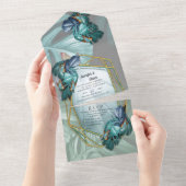 Papillons de Paradis Faire-Part de Mariage Tout-en (Déchirure)