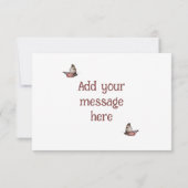 Papillons de poche Carte de remerciements personna (Dos)