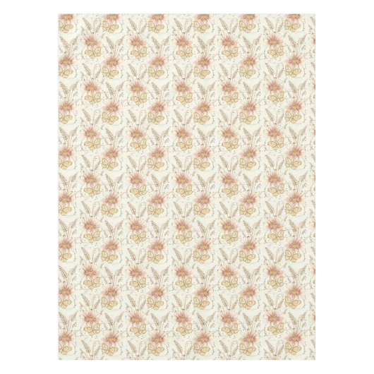 Papillons de prairie d'automne Nappe de coton (Devant)