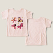 Papillons de style d'art populaire coloré (Design Recto & Verso)
