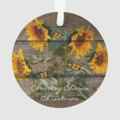 Papillons de tournesol rustique Barre (dos)