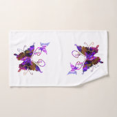 Papillons d'imaginaire (Serviette à main)