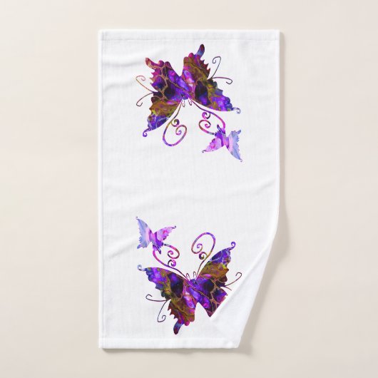 Papillons d'imaginaire (Serviette à main)