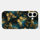 Papillons d'or à peine Il iPhone 16 Coque (Verso (horizontal))
